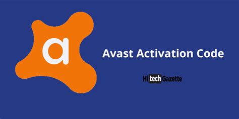 Activate Avast Antivirus With Avast Activation Code Premier Hi Tech