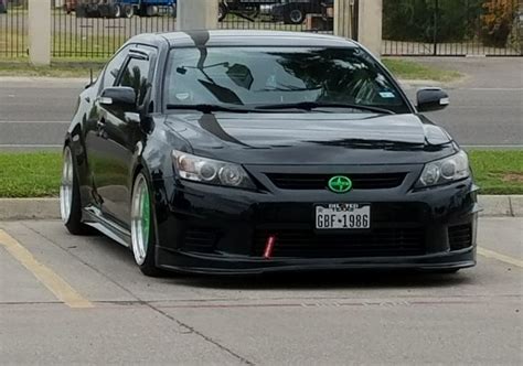 Slammed Scion Tc Wide Stance With Custom Side Skirt Extensions Get