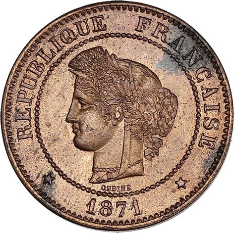 France Third Republic 1870 1940 5 Centimes Ceres 1871 A Catawiki