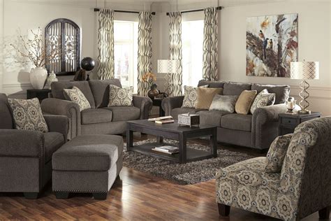 Your living room can look stylish and updated in no time. Emelen Alloy Living Room Set from Ashley (45600-35-38) | Coleman Furniture