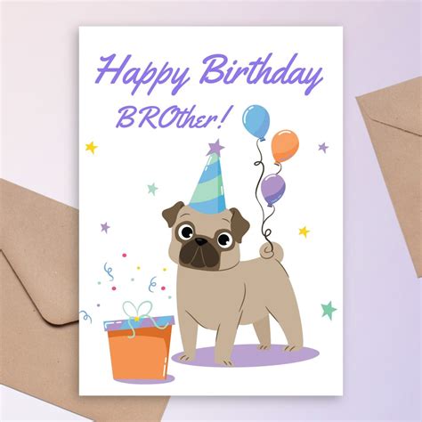 Birthday Cards For Brother Customize And Download Or Print
