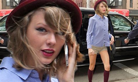 Taylor Swift Dons Knee High Socks Amid Girls Cameo Rumours Daily Mail