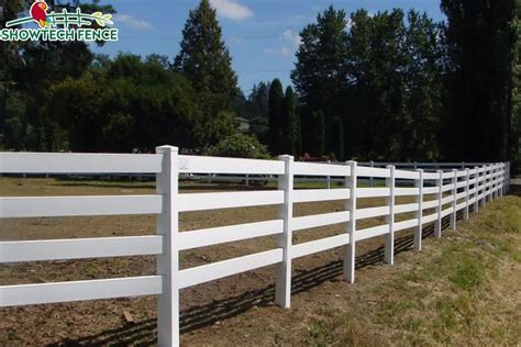 Classic 3 Rails Vinyl White Horse Horse Fencing Buy Cheap Field Fence