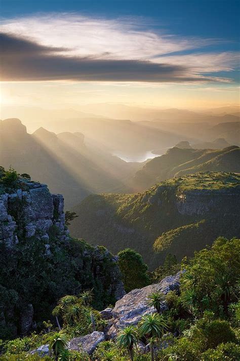 Sunset Over The Canyon Blyde River Canyon Mpumalanga South Africa