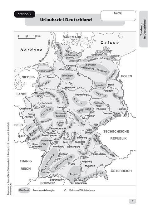 Sekundarstufe Unterrichtsmaterial Erdkunde/Geografie Deutschland