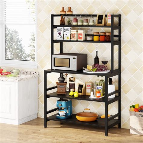 Tribesigns Kitchen Bakers Rack With Storage5 Tier Microwave Oven Stand