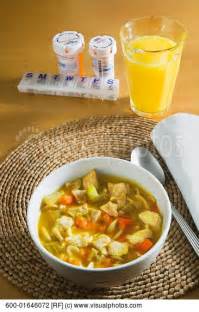 Serve the soup in bowls with a handful of noodles added to each one. Chicken Noodle Soup + Orange Juice = Sickness Cure ...