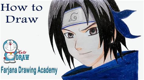 How To Draw Sasuke Naruto Step By Step Very Easy