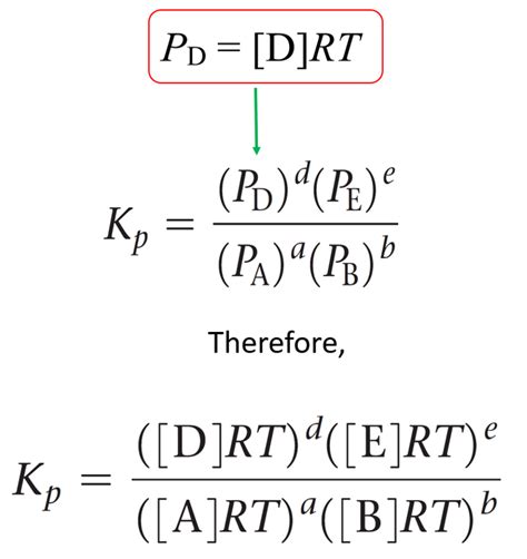 Kp Equilibrium Constant And Partial Pressure Chemistry Steps