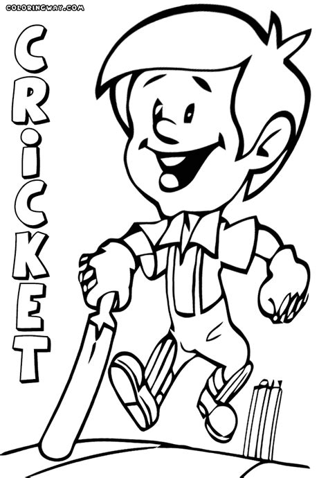 Cricket Game Coloring Pages Coloring Pages To Download And Print