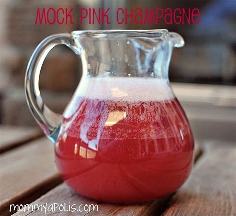 Stir cranberry, pineapple, and orange juice, and chill. Mock Pink Champagne | Fancy drinks, Yummy drinks, Punch recipes