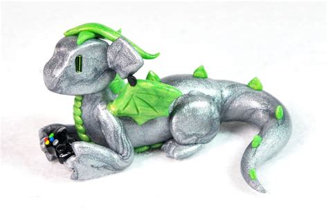 Xbox Gamer Dragon With An Xbox One Controller Made To Order Etsy