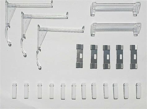 22 Vertical Blind Replacement Parts Kit Repair Hardware Carrier Clips
