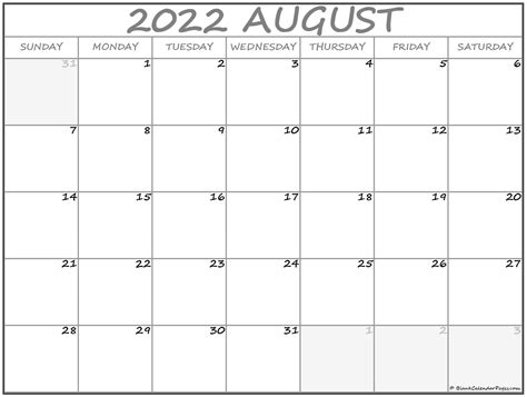 August 2021 Calendar Free Printable Calendar Templates
