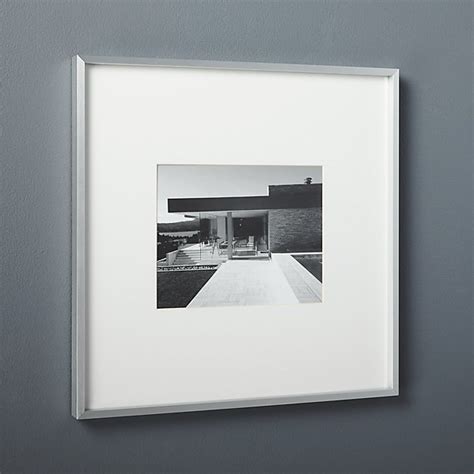 Gallatin distressed sage green painting frame. silver 8x10 picture frame | CB2