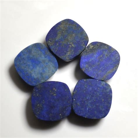 Blue Gemstone Cushion Natural Lapis Lazuli Stone For Jewelry Size