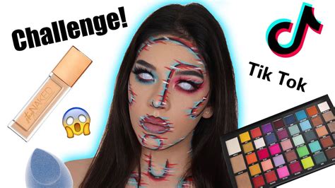 Viral Tiktok Makeup Challenge Glitch Effect Youtube