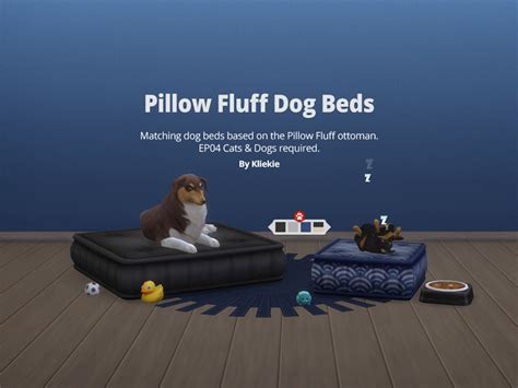 The Sims Resource Pillow Fluff Dog Bed Large Requires Cats And Dogs
