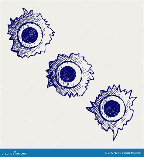 Bullet Holes Stock Vector Illustration Of Design Artistic 27927835