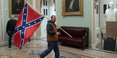 The Fbi Arrested The Man Seen With A Confederate Flag Inside Of The Us
