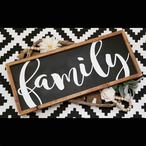 Family sign Family sign wood wood Family sign black family | Etsy | Family wood signs, Family ...