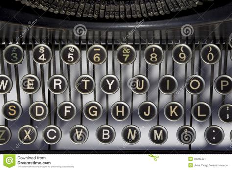 Vintage Typewriter Keyboard Stock Image Image Of 1923 Text 30907491