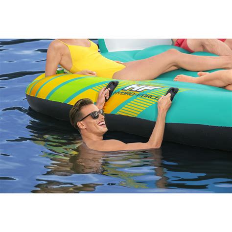 Bestway Hydro Force Sunny 5 Person Inflatable Floating Island Lounge