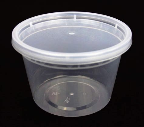 Clear Microwavable Oz Deli Containers W Lids Rigid Recyclable Plastic Food Storage Container