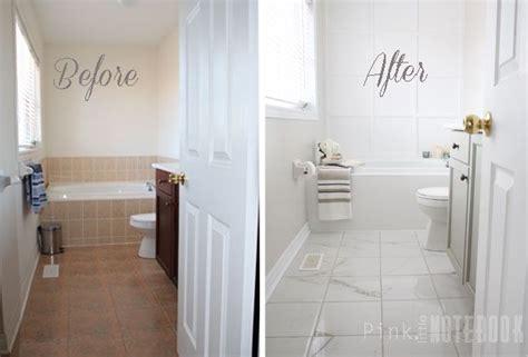 How to build a tile countertop: The Final Reveal: A Sophisticated Ensuite Bathroom - Pink ...