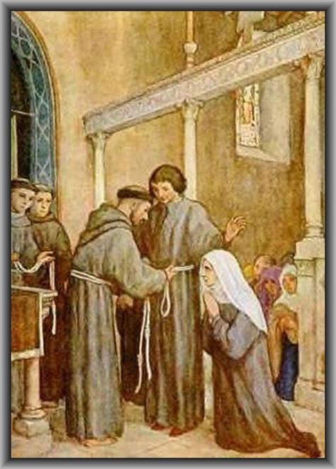 HOW ST FRANCIS HAVING BEEN TOLD BY ST CLARE AND THE HOLY BROTHER