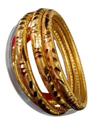 Round Golden Party Wear Ladies Brass Bangle At Rs 20pair In Sawai Madhopur Id 23677989848