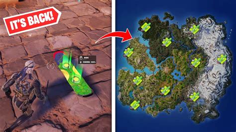 All Tmnt Hoverboarddriftboard Locations In Fortnite Chapter 5 Season 1