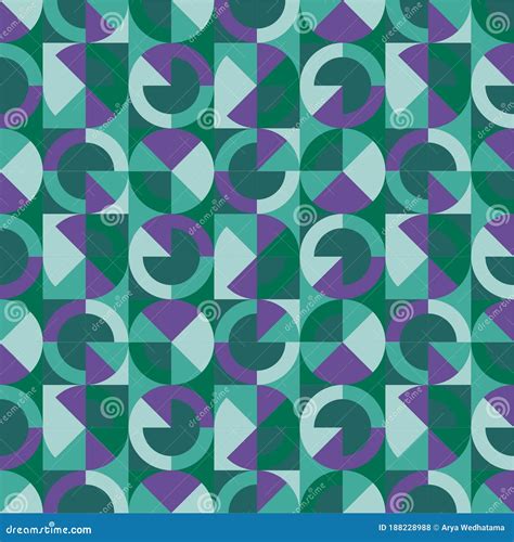 Beautiful Of Colorful Circle Repeated Abstract Illustrator Pattern