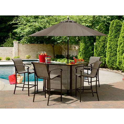 Garden Oasis 5 Piece Patio Bar Set Have Fun Hosting With Sears