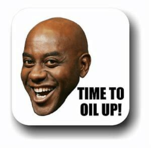 Time To Oilup Ainsley Harriott Time To Oil Up Internet Meme Drink