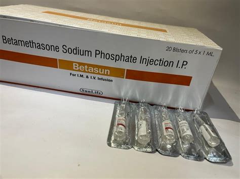 Sunlife Betasun Betamethasone Sodium Phosphate Injection Ip 20 Blister