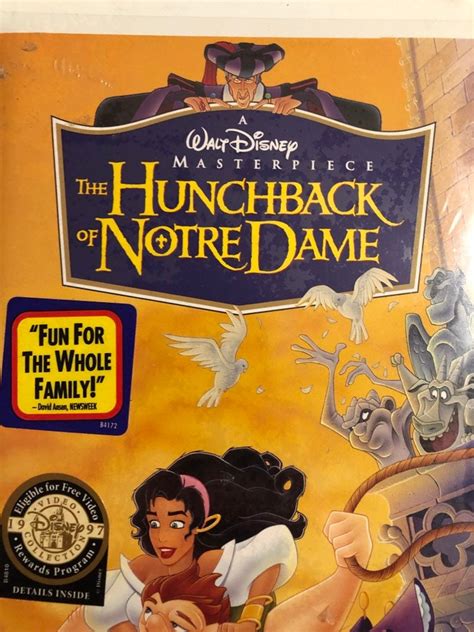 Walt Disney Masterpieces The Hunchback Of Notre Dame VHS Brand New Factory Sealed Rare Etsy