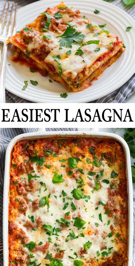 The Easiest Lasagna Recipe Ever Cooking Classy