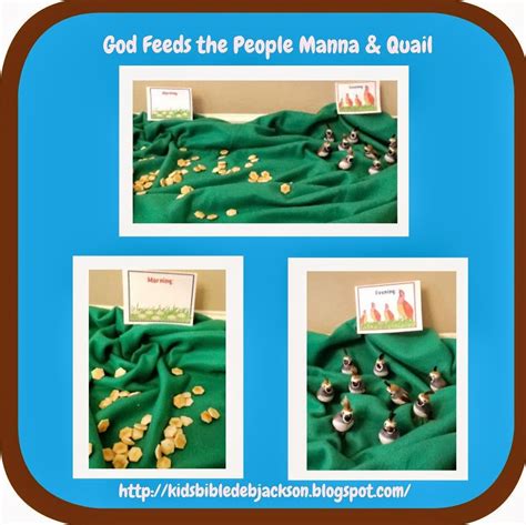 Bible Fun For Kids Moses Manna And Quail To Eat Bible For Kids