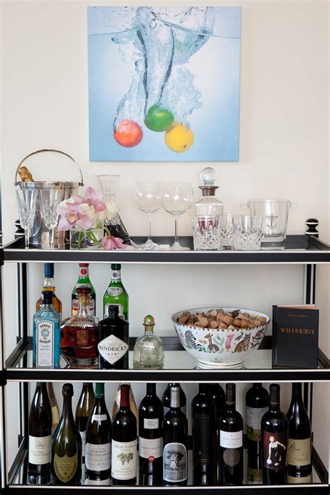 Homecho wine bar cart, simple modern beverage cart with wine rack/glass holder, rolling serving cart with lockable wheels for home kitchen, wood and metal frame, rustic brown. Picture Of Home Mini Bar