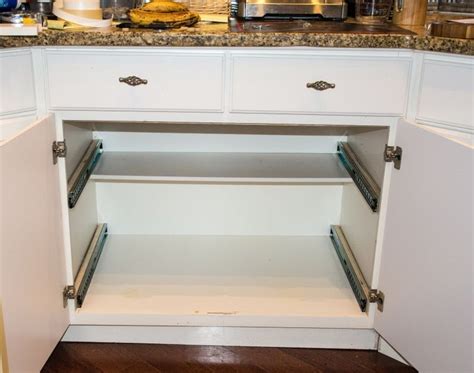 If your cabinet has a 'lip,' you may have to shim up the kit. How To Remove Sliding Kitchen Cabinet Drawers - Chaima ...