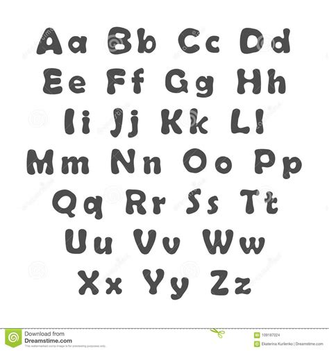 Lettres D Alphabet Majuscules Et Minuscules Anglaises Illustration De Vecteur Illustration Du