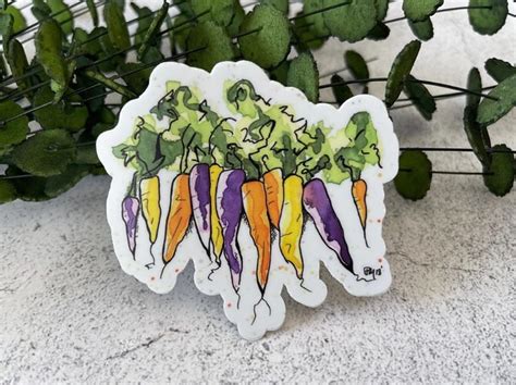 Plants Stickers Colorful Carrots Vinyl Sticker Everyda Flickr