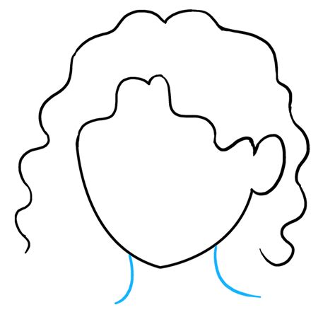 How To Draw Curly Hair Really Easy Drawing Tutorial