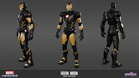 Black And Gold Iron Man Armor