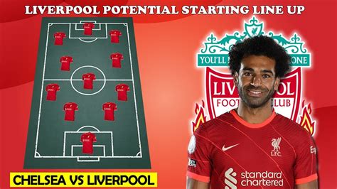 Liverpool Potential Starting Lineup Chelsea Vs Liverpool English