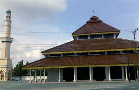Rengat Grand Mosque In Rengat City Indragiri Hulu