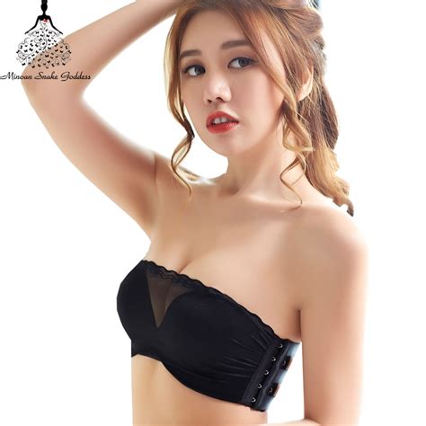 Sexy Lace Invisible Bra Beauty Back Strapless Strap Push Up Underwear