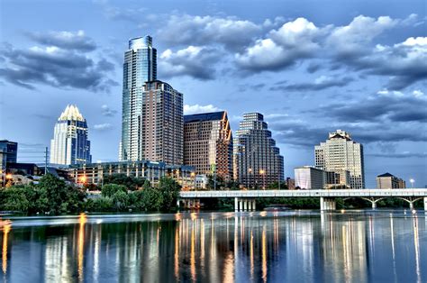 Widescreen Austin Skyline, by Cleena Albertson