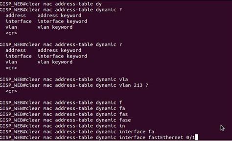 How To Clear Mac Address Table Cisco Switch Vlaninterfaceaddress